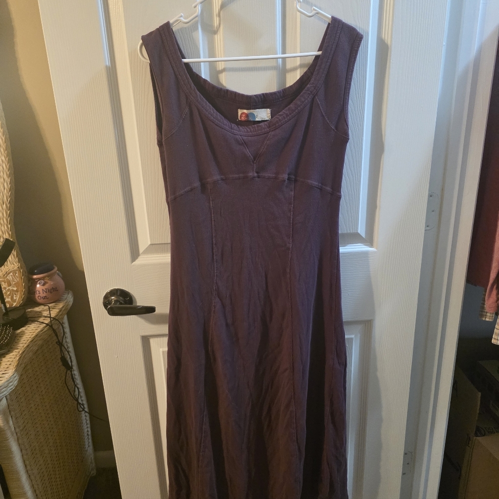 Elegant Purple Sleeveless Dress Free People We The Free Beach FP Long Curvy M 8